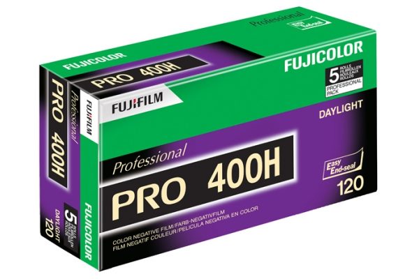 A box of fujifilm pro 400H medium format film