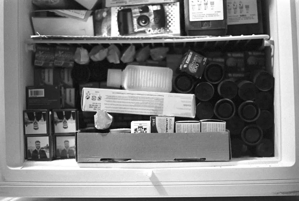 Freezer full of film