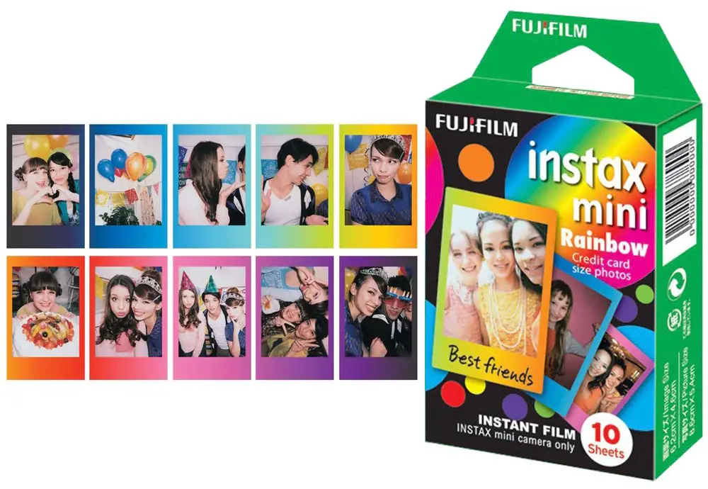 Rainbow Style Instax Mini Film 