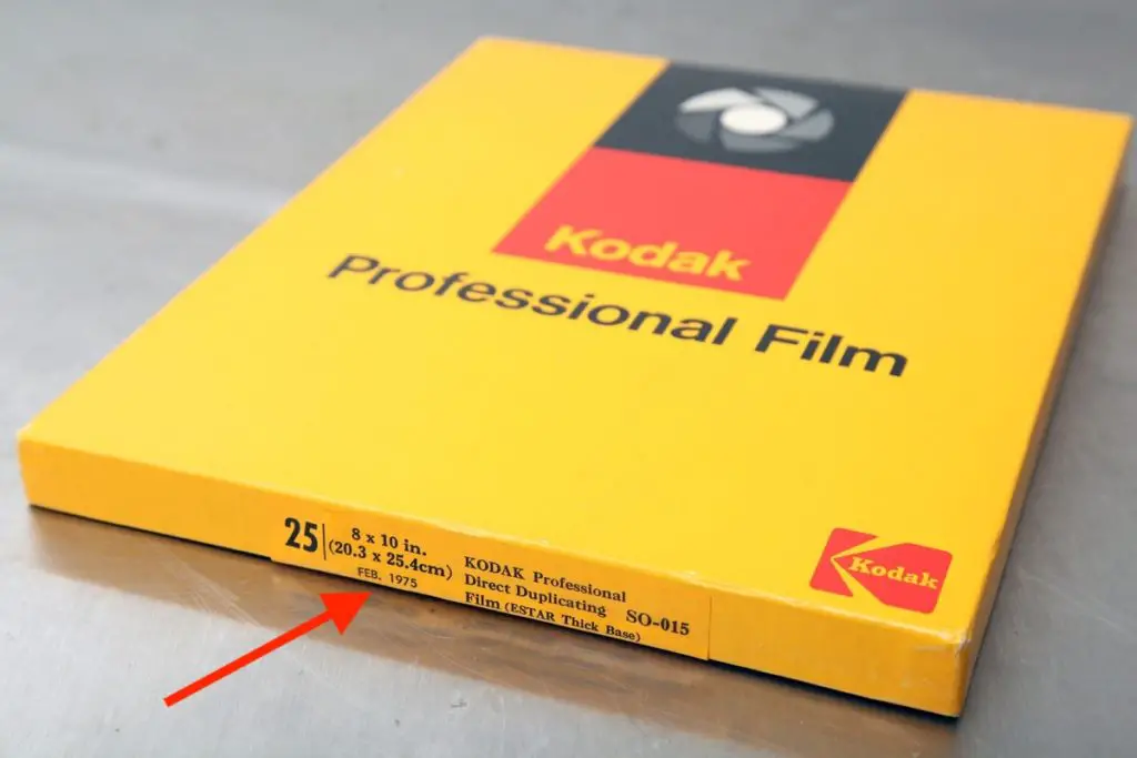 Large format Kodak film that expired in Feb. of 1975. 