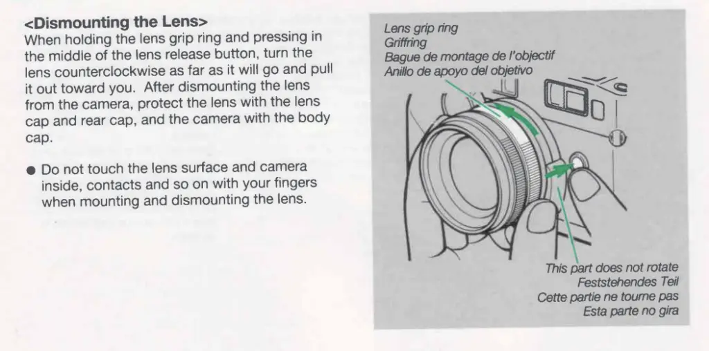 How to Unmount a Lens on a Contax G2