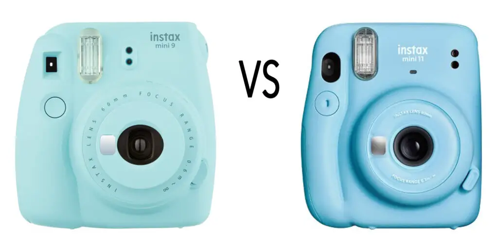Notice How the Instax Mini 9 (left) is slightly larger than the Mini 11 (right). 