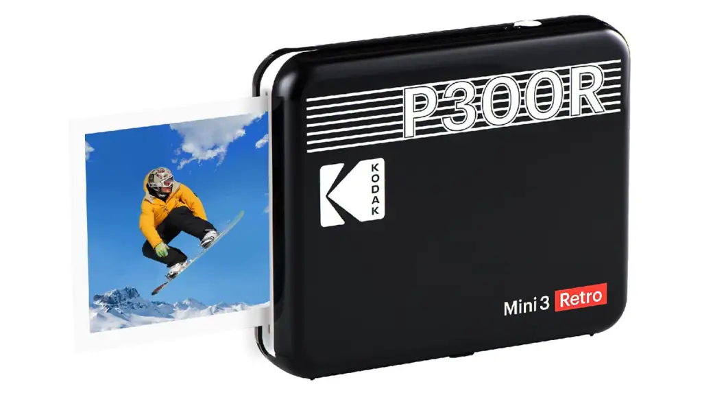 Kodak Mini 3 Retro portable printer in black