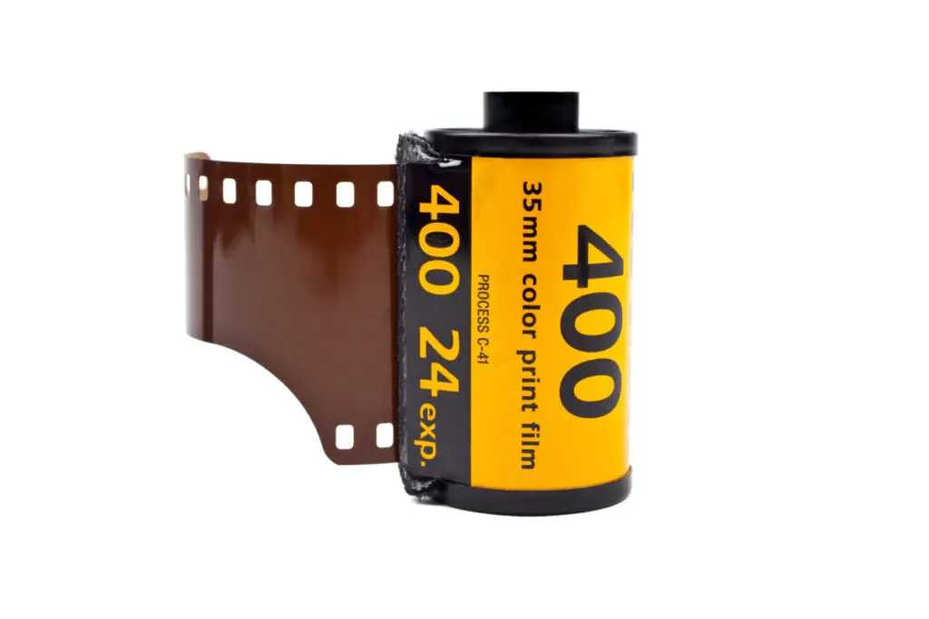 A roll of Kodak 400 35mm Color film