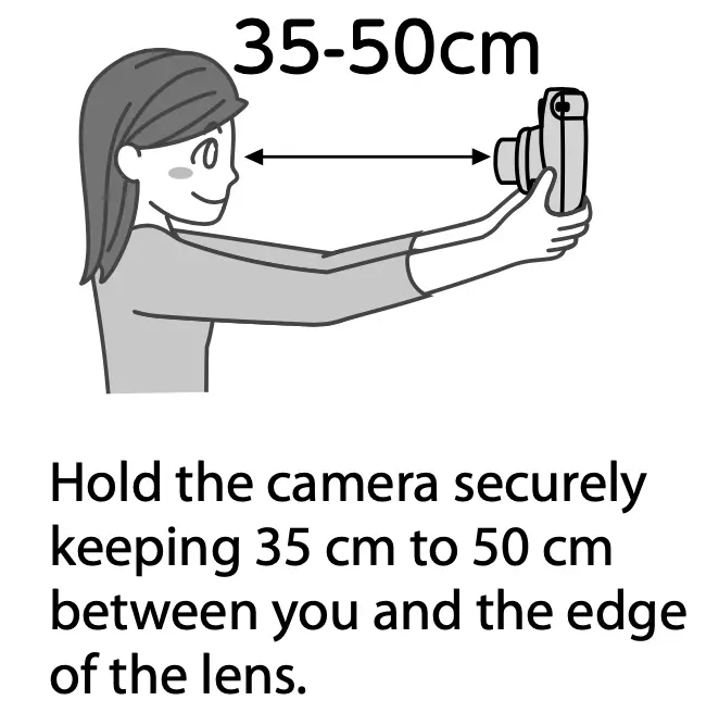 The focus range of the Instax Mini 9 when using the close up lens adapter is between 13.7 inches - 19.6 inches (35cm - 50cm).