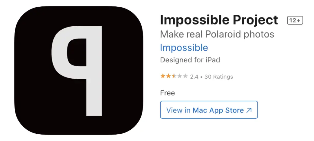The Impossible Project App