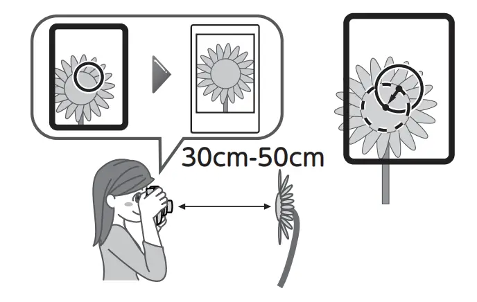 Move the circle in the viewfinder slightly up and to the right when using selfie mode on the Instax Mini 11 for your subject to be centered on your image.