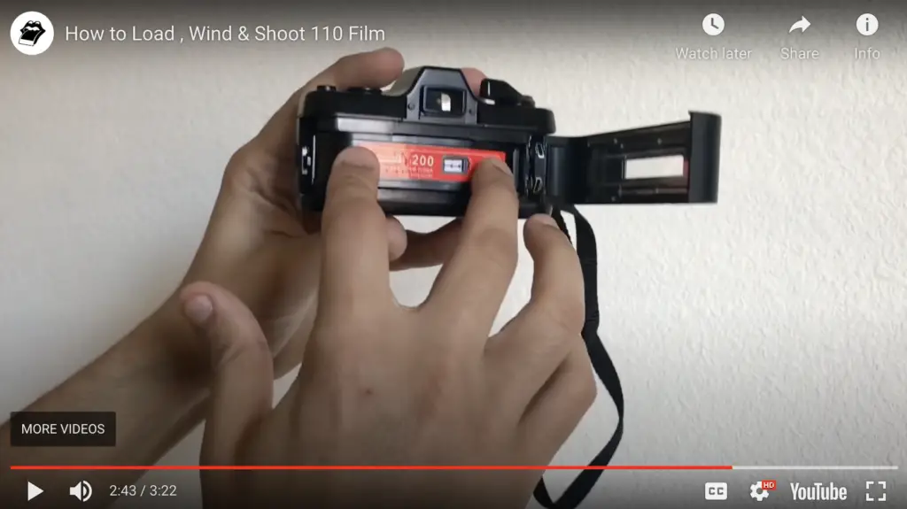 How to load 110 film into a camera