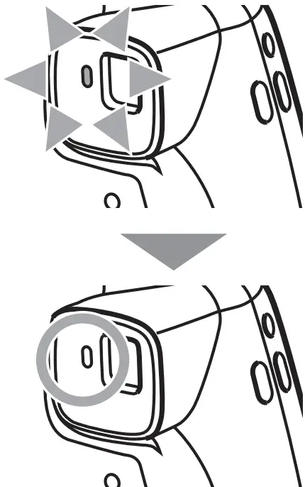 A light next to the viewfinder on the Instax Mini 8 will slowly flash when the flash is charging. It will stay lit when the flash has fully charged.