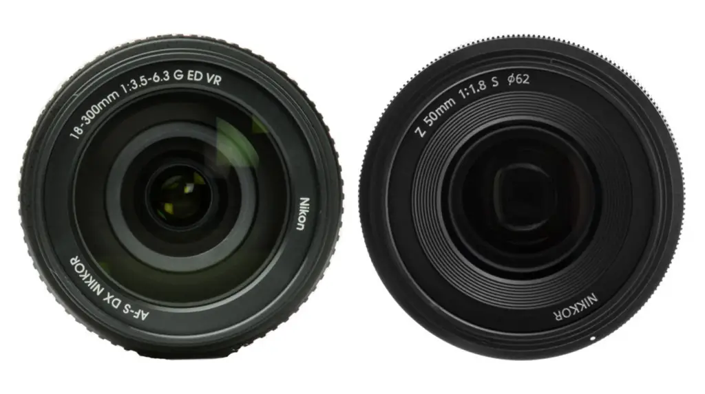 Nikon 18-300mm 3.5-6.3 lens zoom lens vs Nikon 50mm Z f1.8 fixed lens