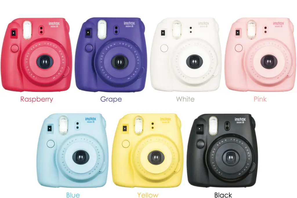 Instax Mini 8 colors available